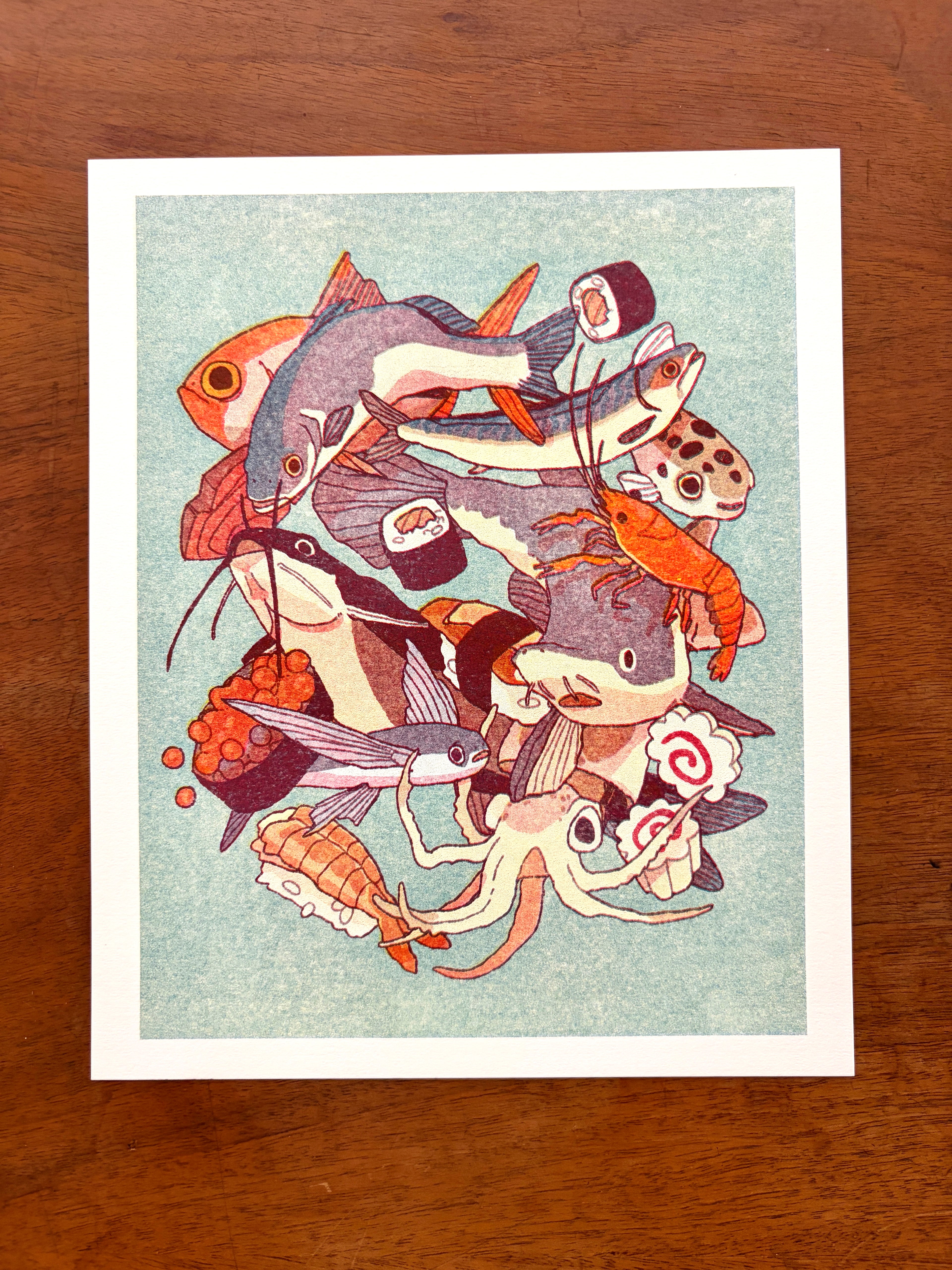Riso Print "Fishmix"