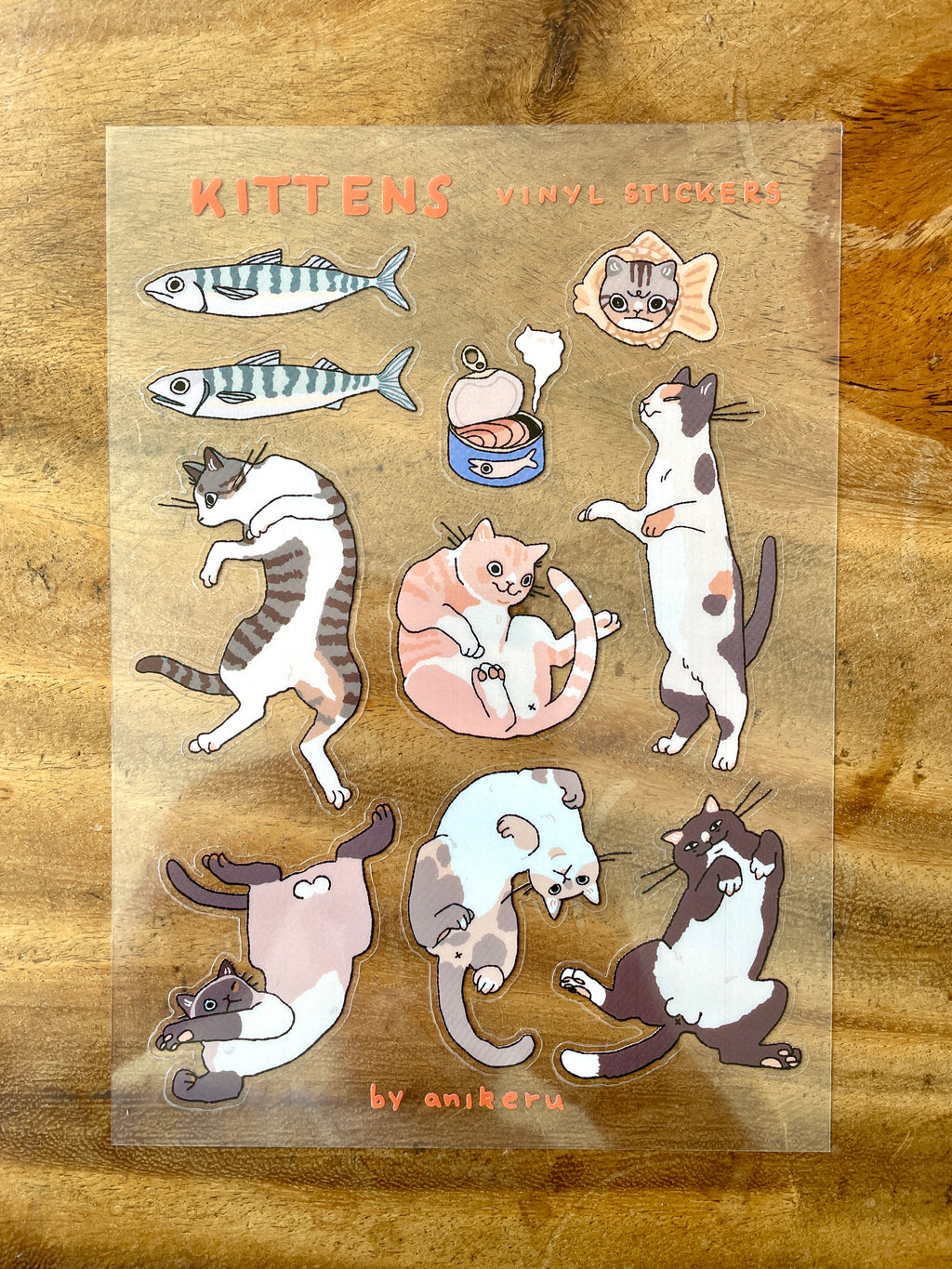 Transparent Stickersheet "Cat Dance"