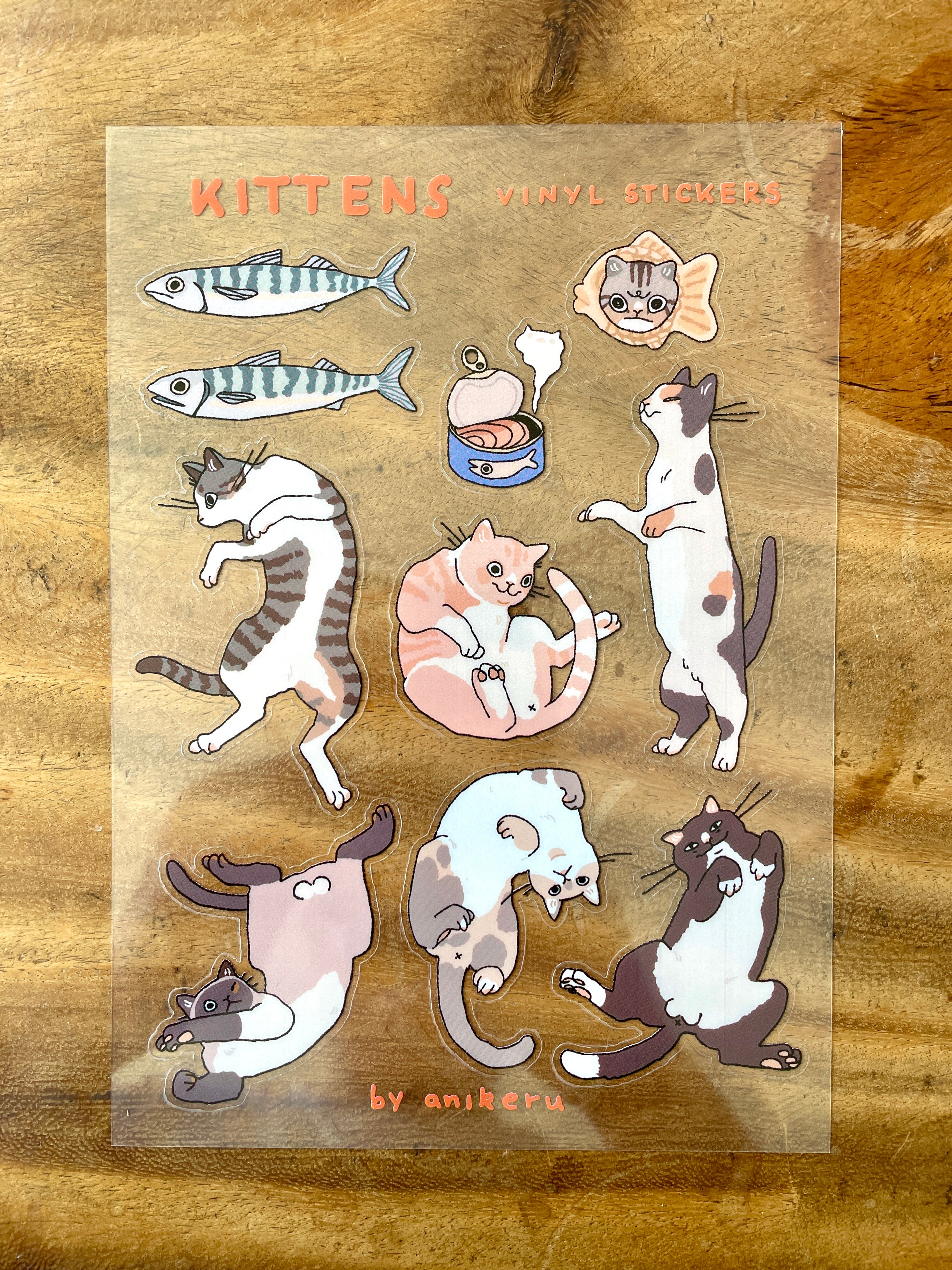 Transparent Stickersheet "Cat Dance"
