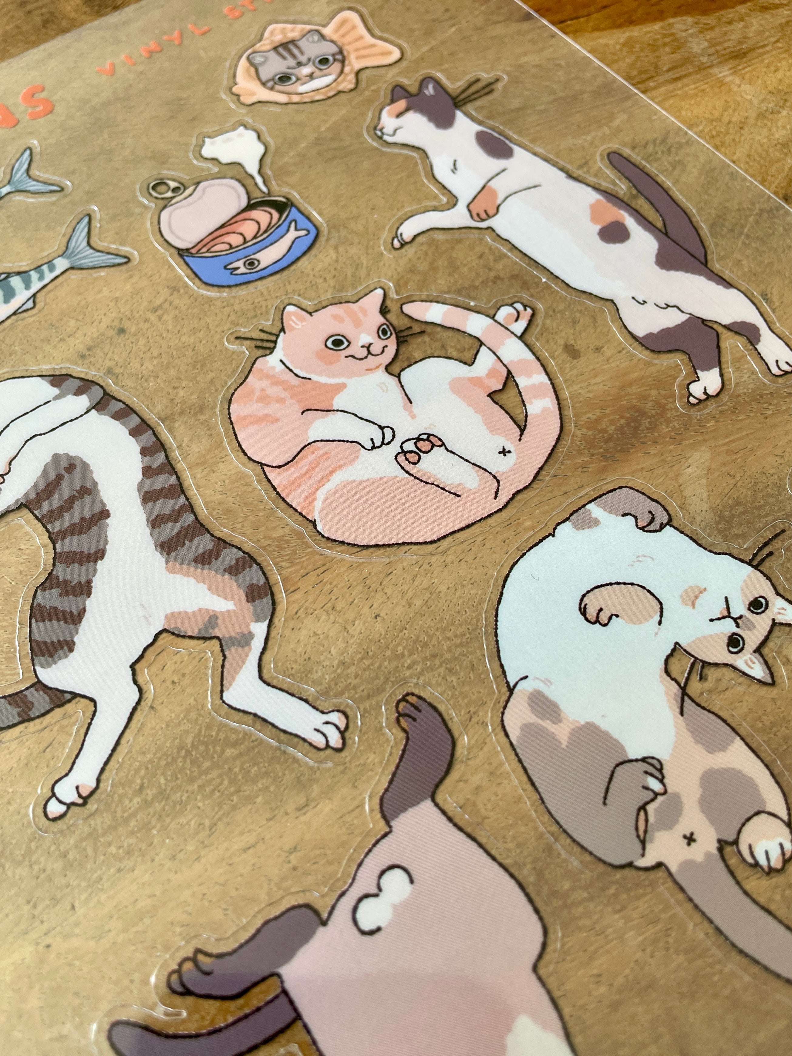 Transparent Stickersheet "Cat Dance"