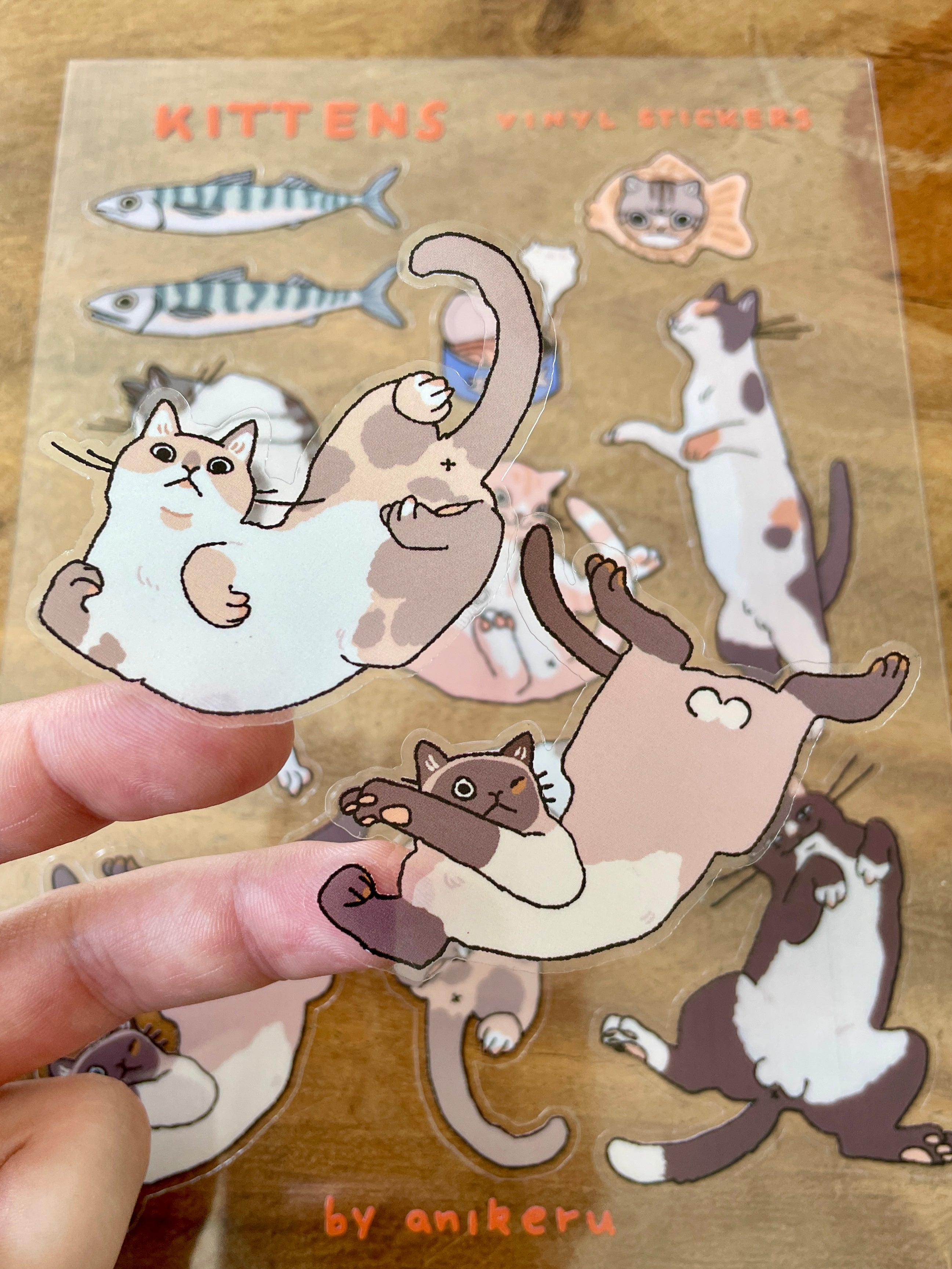 Transparent Stickersheet "Cat Dance"