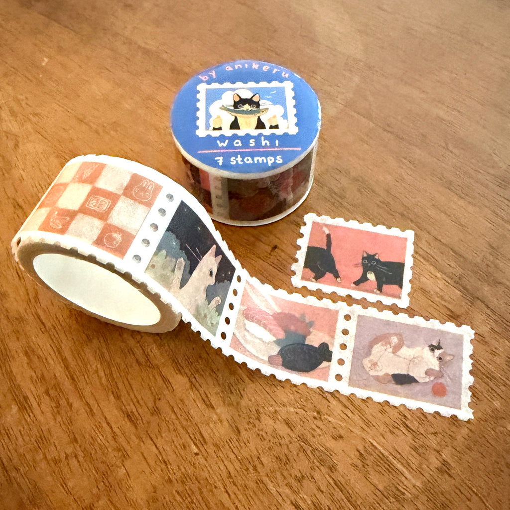 Stamp Washi Tape "Cozy Critters“