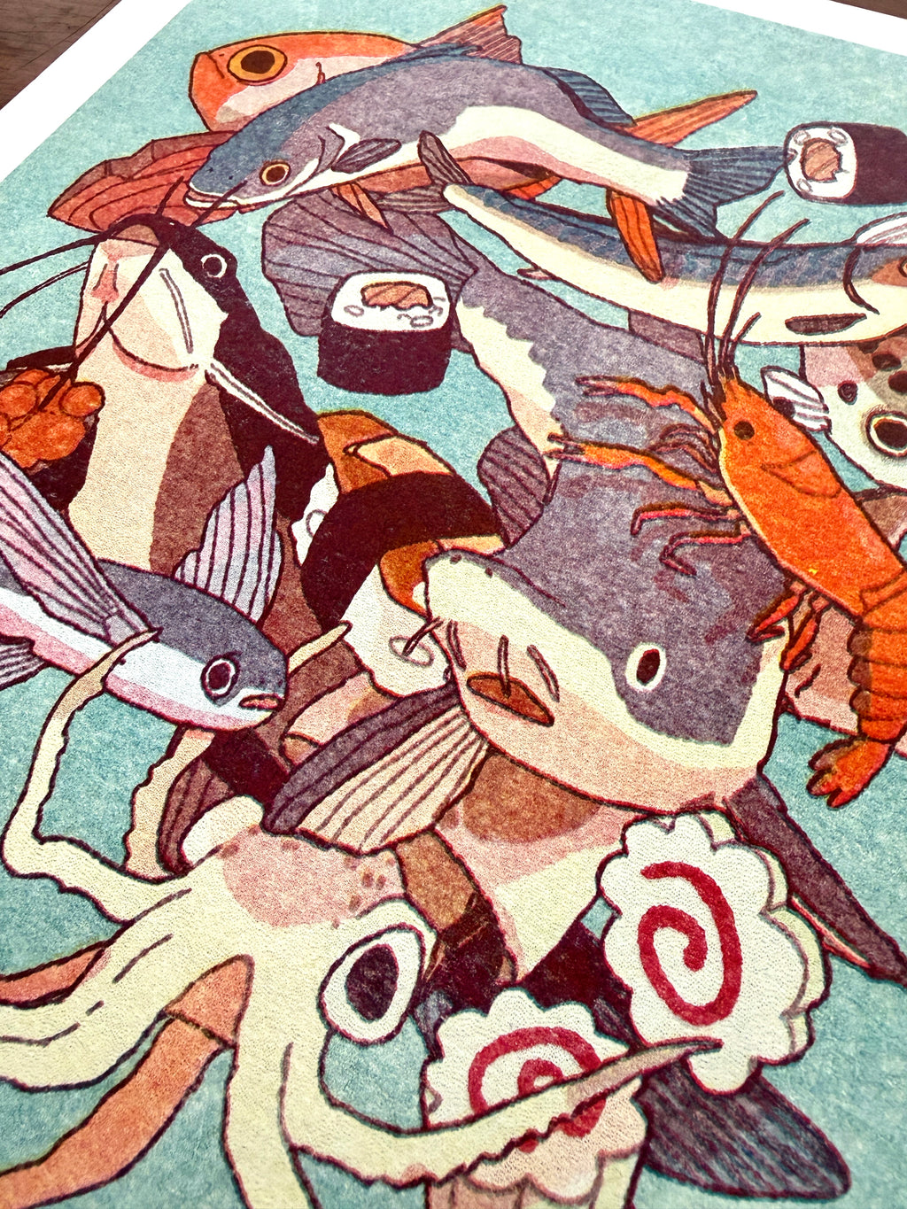 Riso Print "Fishmix"