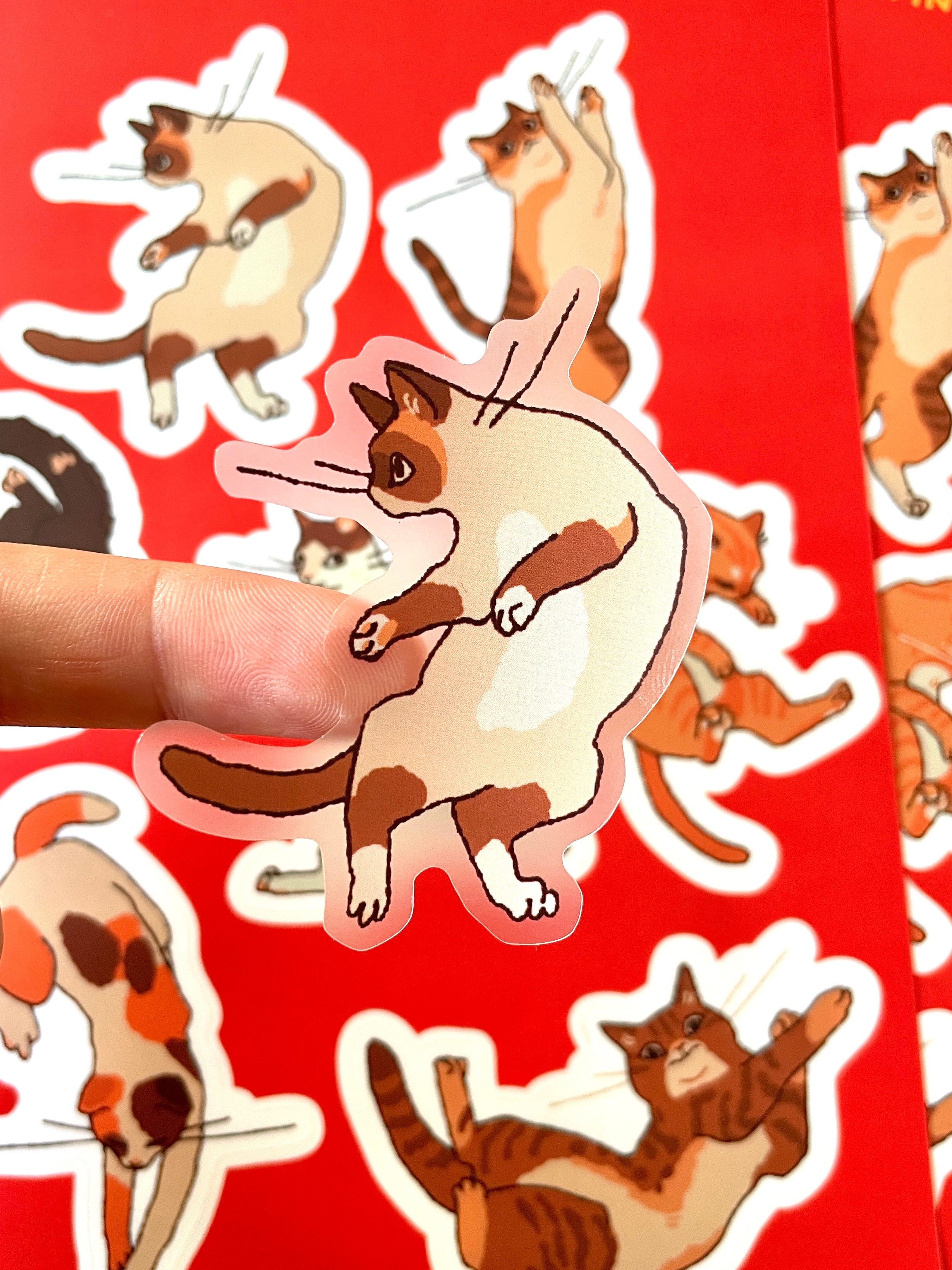 Matte Stickersheet "Cat Dance“