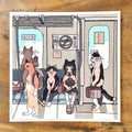 Artprint "Cat Train"