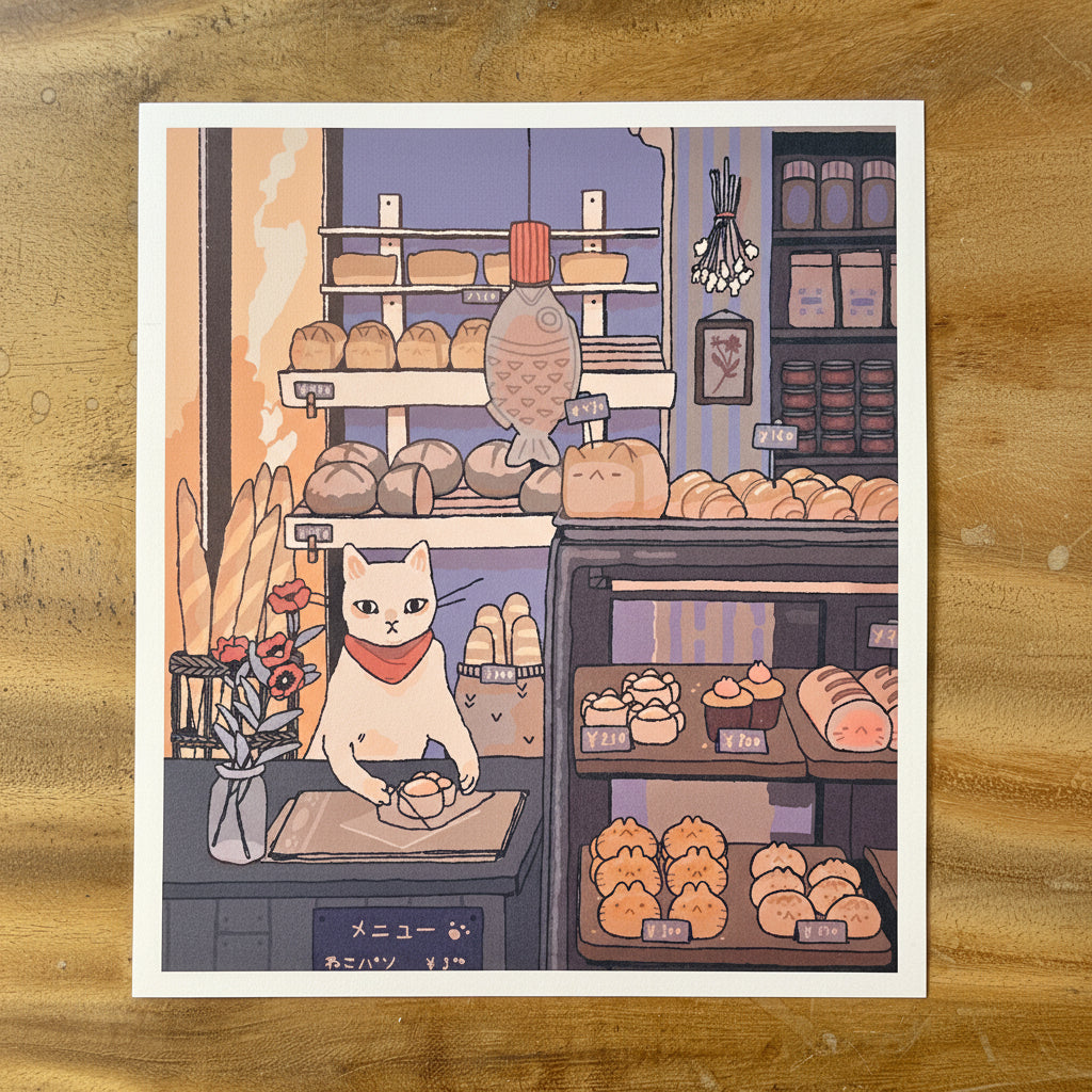 Artprint "Cat Bakery"