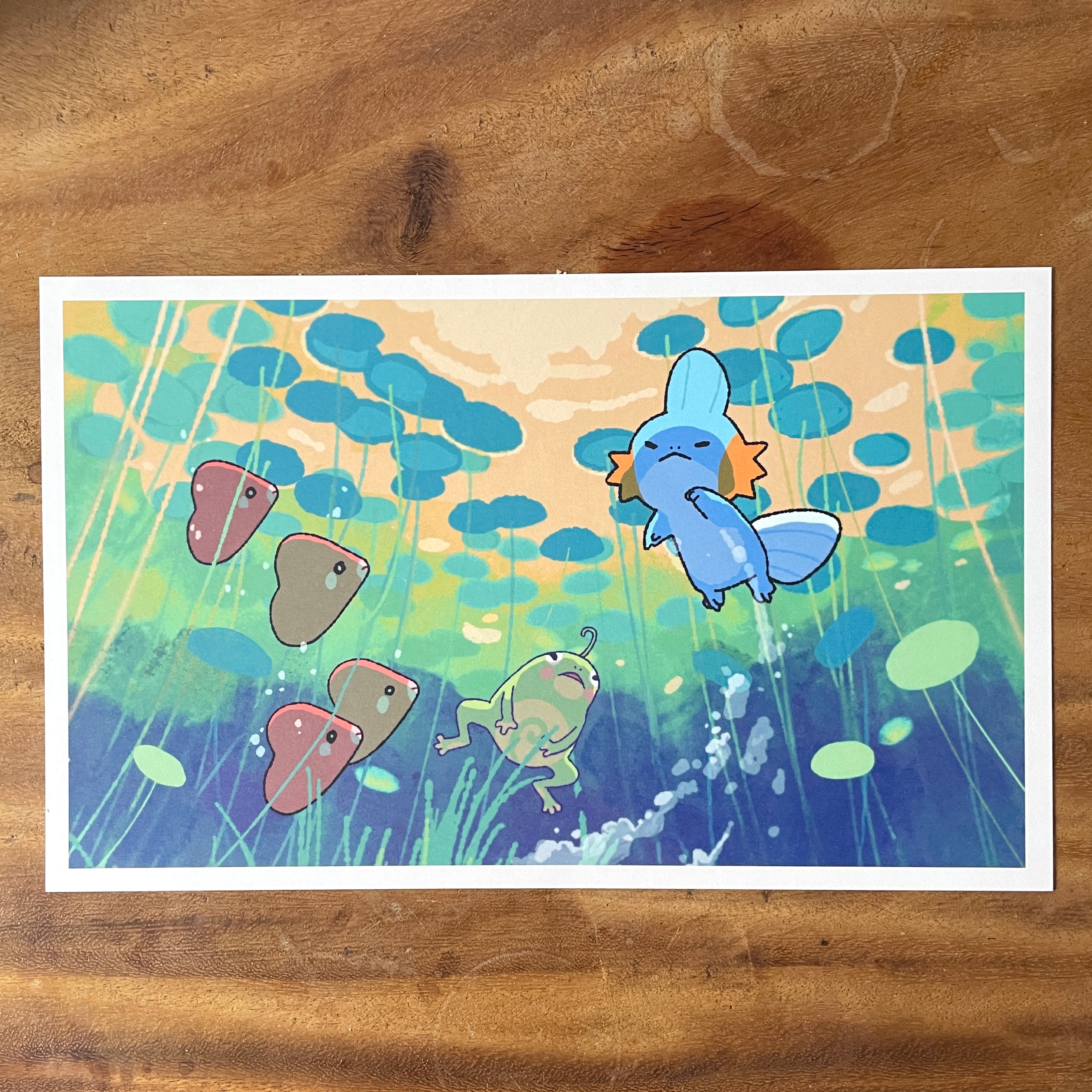 Pokémon Artprint "Underwater Pond"