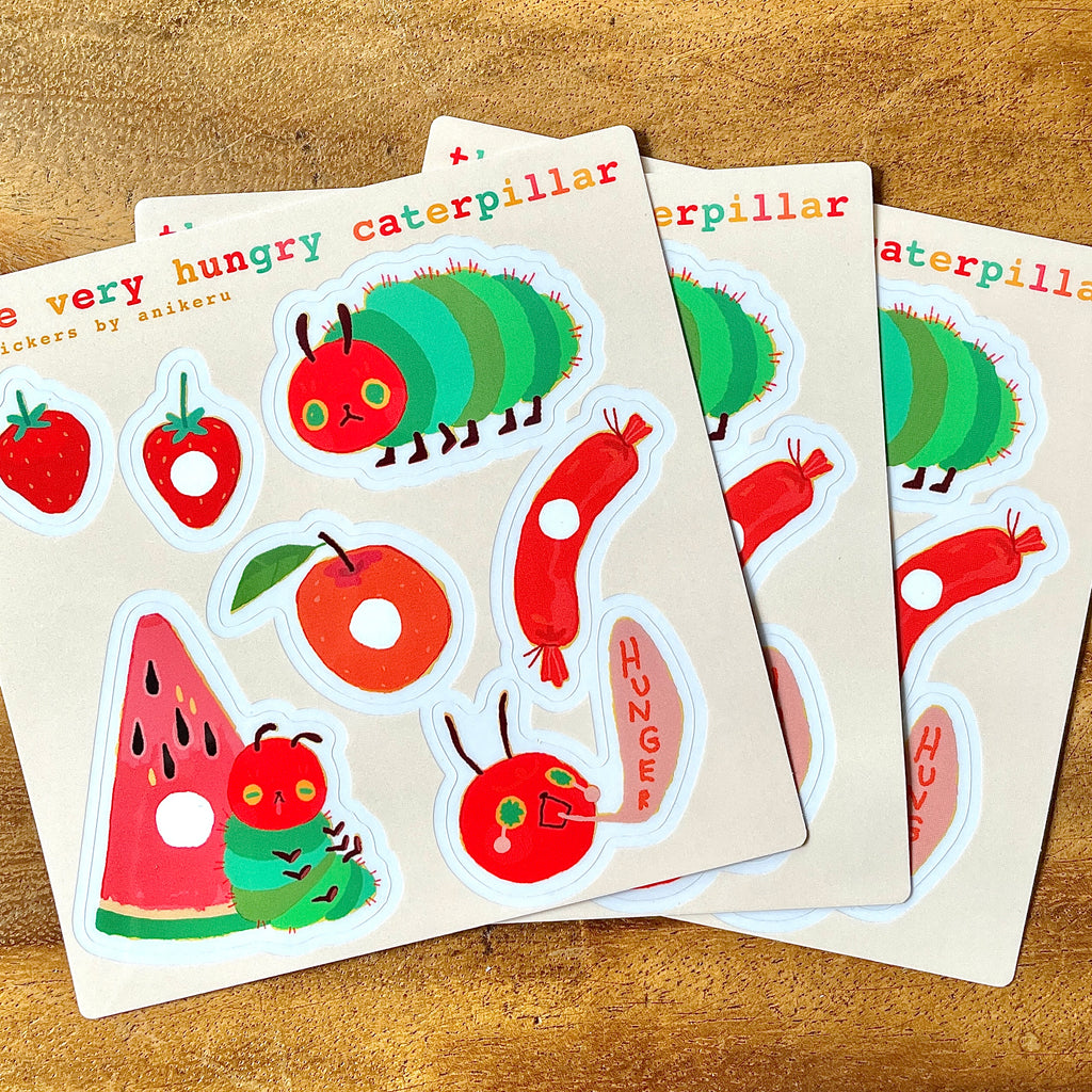 Stickersheet "The always hungry caterpillar"