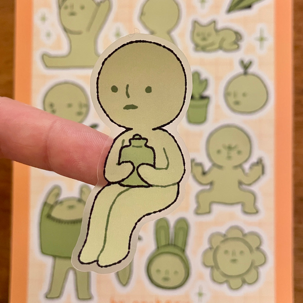 Matte Stickersheet "Smiski"