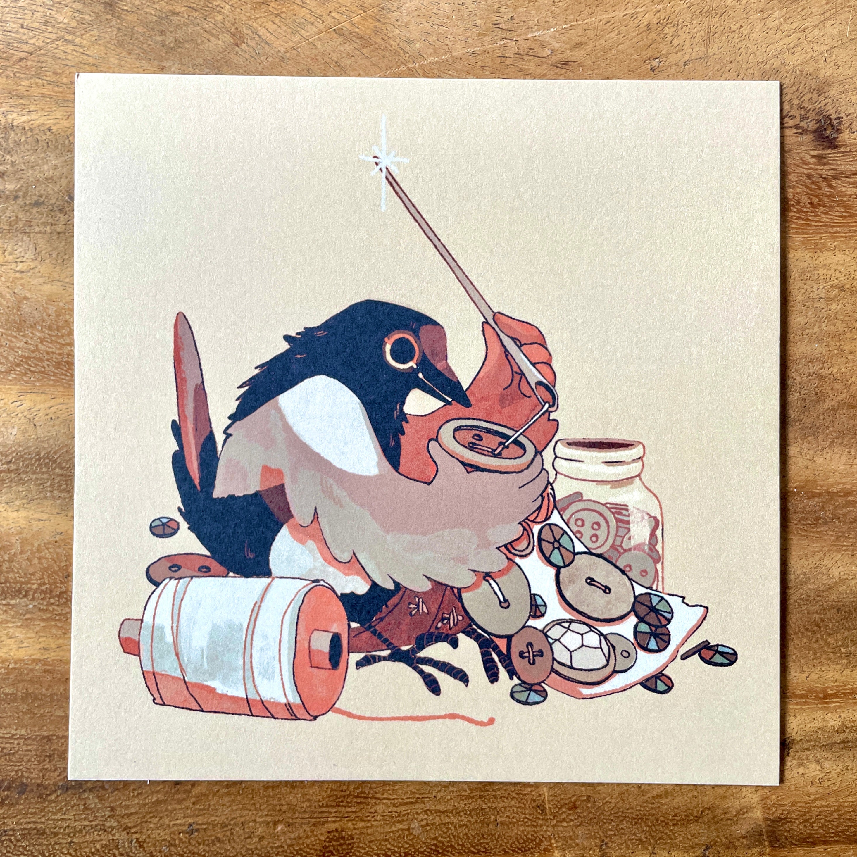 Artprint "Busy Magpie"