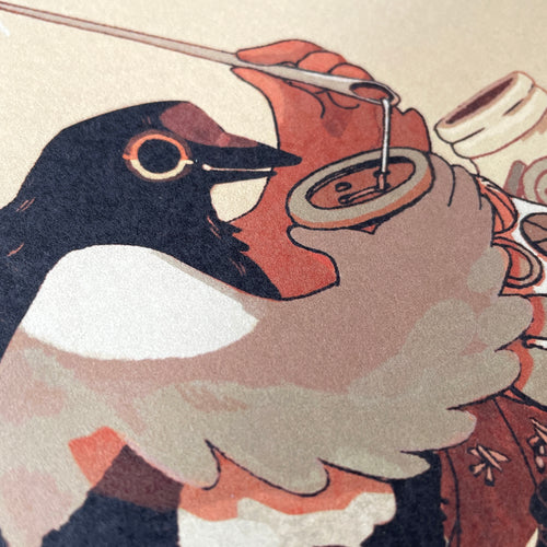 Artprint "Busy Magpie"