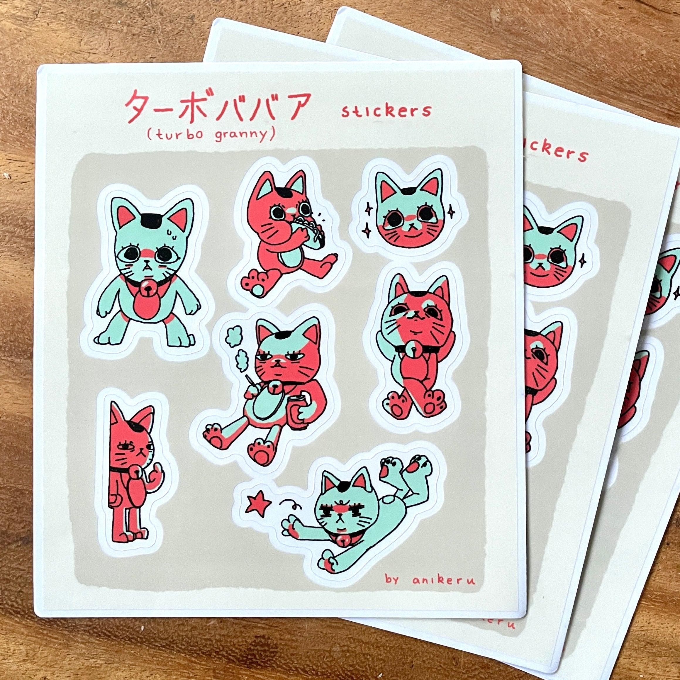 Stickersheet "Fast Cat"