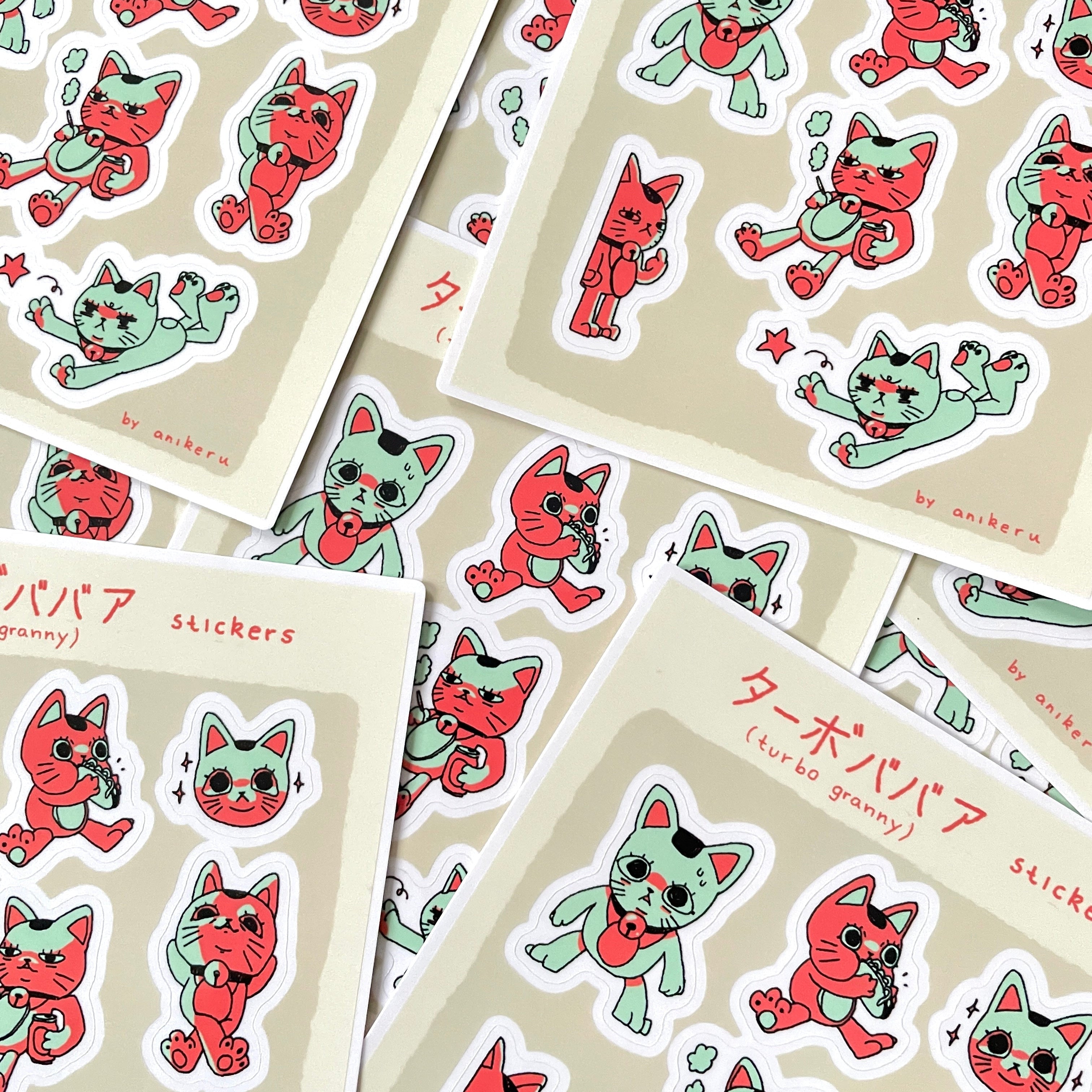 Stickersheet "Fast Cat"