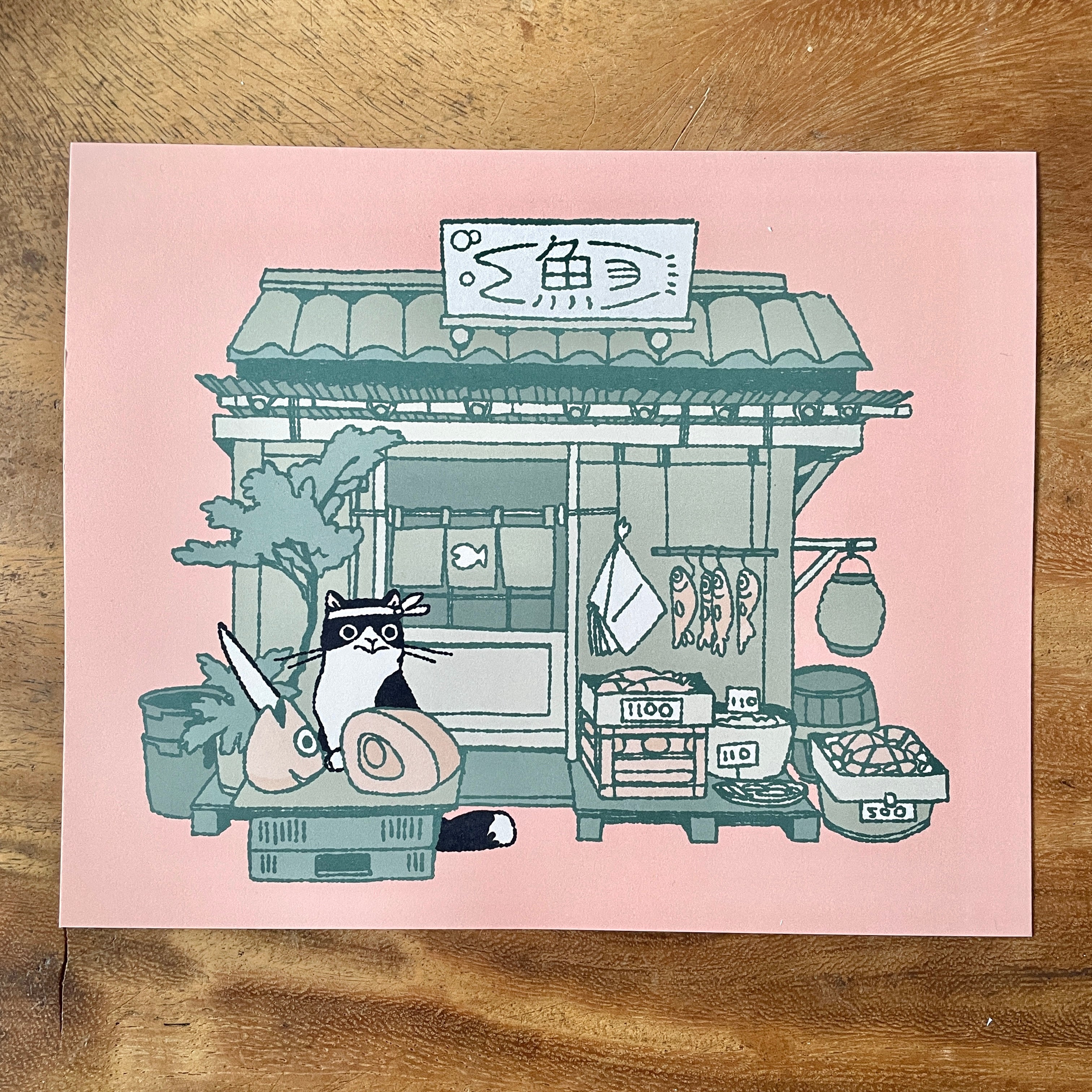Artprint "Cat Sushi"